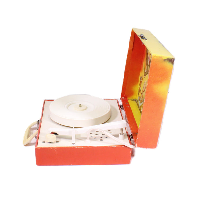 Tele-Tone 74740 Kids Peter Pan Portable Record Player 33/45 RPM with Box & 3 Records-Turntables & Record Players-SpenCertified-vintage-refurbished-electronics