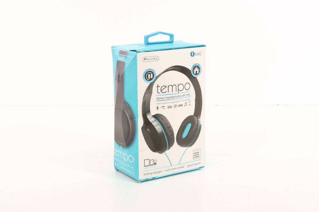 Tempo Stereo Headphones With Mic-Headphones-SpenCertified-vintage-refurbished-electronics