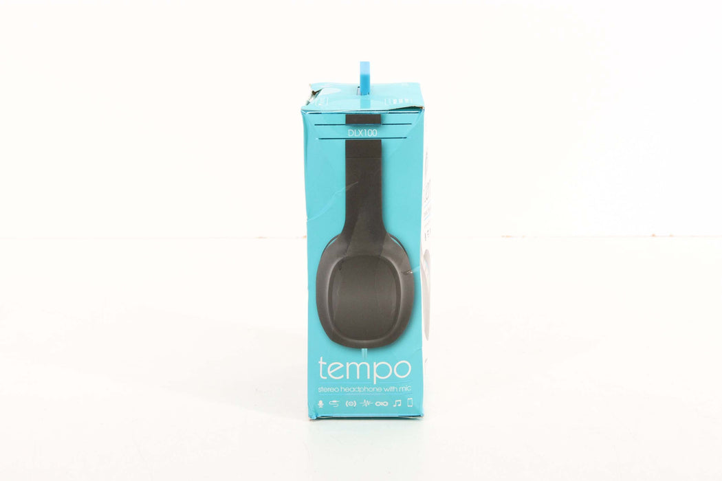 Tempo Stereo Headphones With Mic-Headphones-SpenCertified-vintage-refurbished-electronics