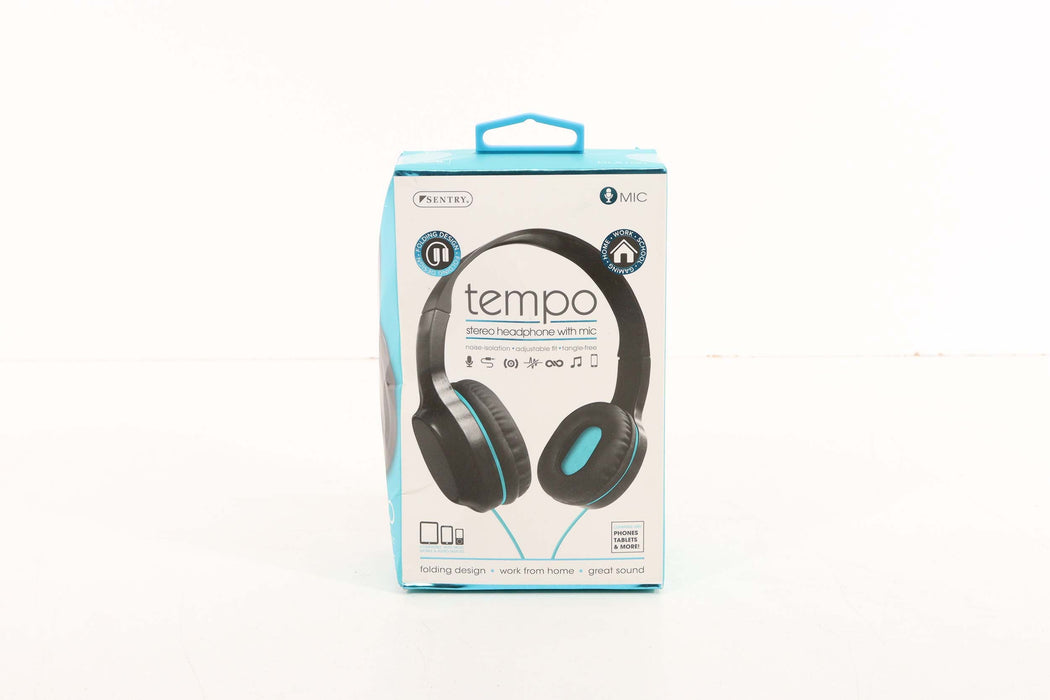 Tempo Stereo Headphones With Mic-Headphones-SpenCertified-vintage-refurbished-electronics