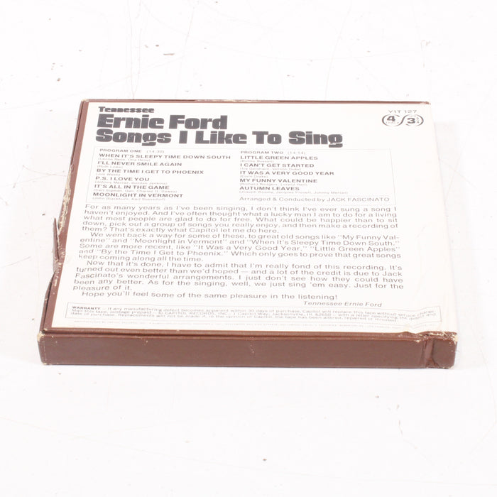 Tennessee Ernie Ford – Songs I Like to Sing Reel to Reel Tape 7" 1/4" 7½ IPS Capitol Records-Reel-to-Reel Tape-SpenCertified-vintage-refurbished-electronics