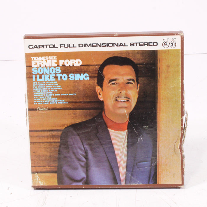 Tennessee Ernie Ford – Songs I Like to Sing Reel to Reel Tape 7" 1/4" 7½ IPS Capitol Records-Reel-to-Reel Tape-SpenCertified-vintage-refurbished-electronics