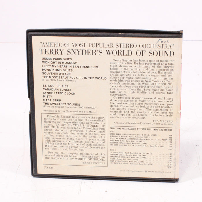 Terry Snyder’s World of Sound – “America’s Most Popular Stereo Orchestra” Reel to Reel Tape 7" 1/4" 7½ IPS Command Records-Reel-to-Reel Tape-SpenCertified-vintage-refurbished-electronics
