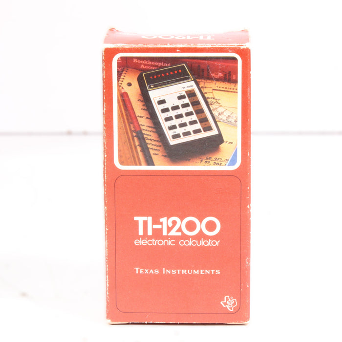 Texas Instruments TI-1200 Calculator w/ AC9180 Power Adapter LED Display Vintage (ORIGINAL BOX)-SpenCertified-vintage-refurbished-electronics