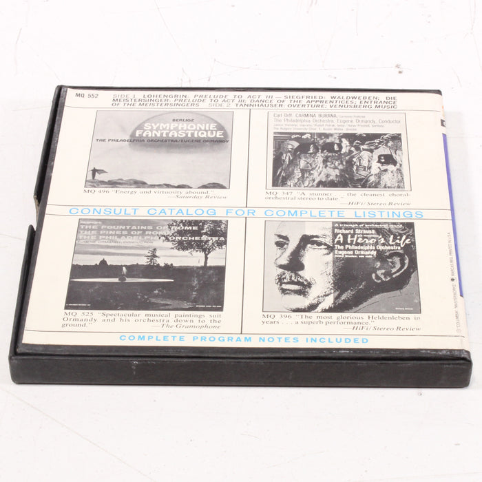 The Glorious Sound of Wagner – Orchestral Highlights from Tannhäuser and more – The Philadelphia Orchestra / Eugene Ormandy Reel to Reel Tape 7" 1/4" 7½ IPS Columbia Stereo Tape-Reel-to-Reel Tape-SpenCertified-vintage-refurbished-electronics