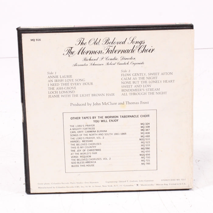 The Old Beloved Songs – The Mormon Tabernacle Choir Reel to Reel Tape 7" 1/4" 7½ IPS Columbia Stereo Tape Vintage Sacred & Traditional Choral-Reel-to-Reel Tape-SpenCertified-vintage-refurbished-electronics