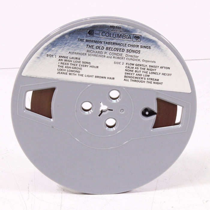 The Old Beloved Songs – The Mormon Tabernacle Choir Reel to Reel Tape 7" 1/4" 7½ IPS Columbia Stereo Tape Vintage Sacred & Traditional Choral-Reel-to-Reel Tape-SpenCertified-vintage-refurbished-electronics