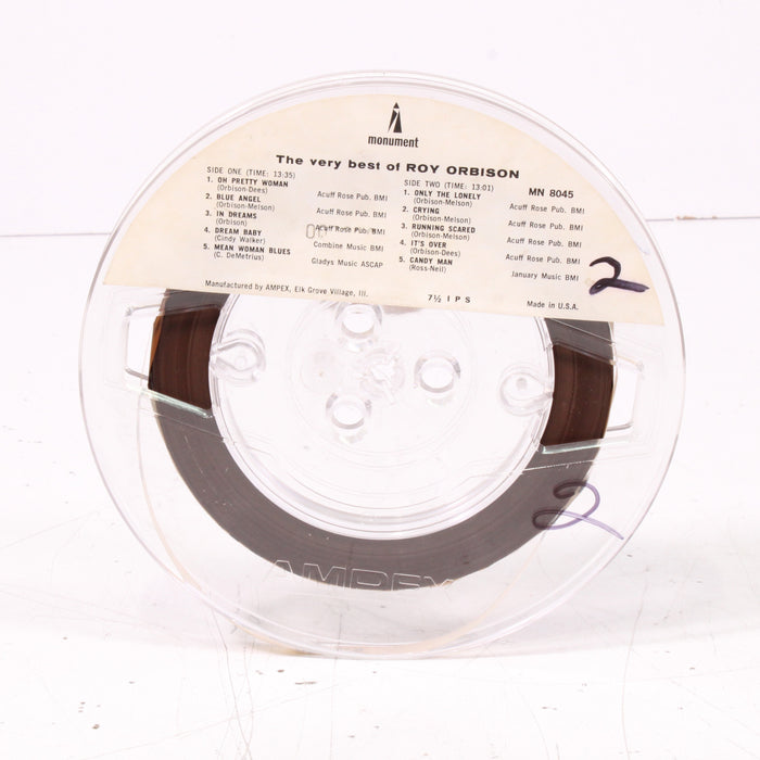 The Very Best of Roy Orbison Reel to Reel Tape 7" 1/4" 7½ IPS Monument Records-Reel-to-Reel Tape-SpenCertified-vintage-refurbished-electronics