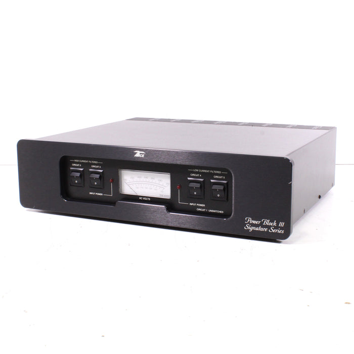 Tice Power Block III Signature Series Power Conditioner Black (BAD METER)-Surge Protection Devices-SpenCertified-vintage-refurbished-electronics