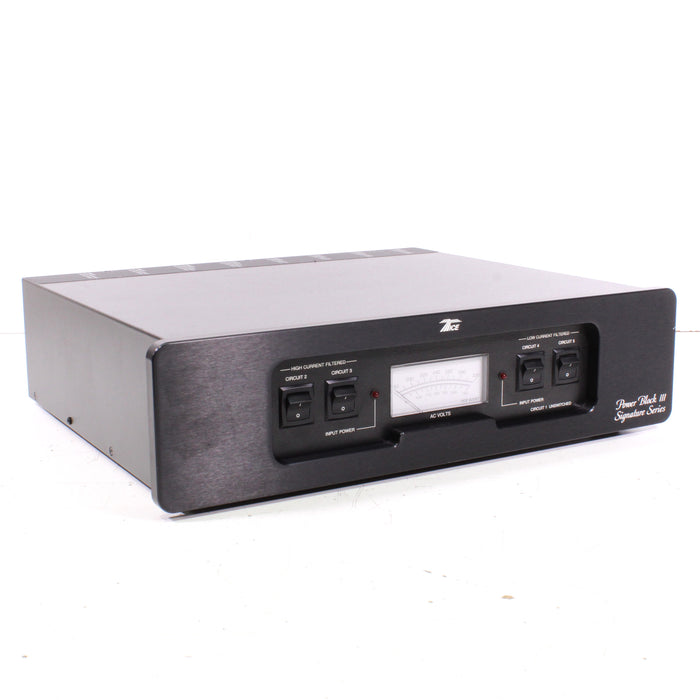 Tice Power Block III Signature Series Power Conditioner Black (BAD METER)-Surge Protection Devices-SpenCertified-vintage-refurbished-electronics