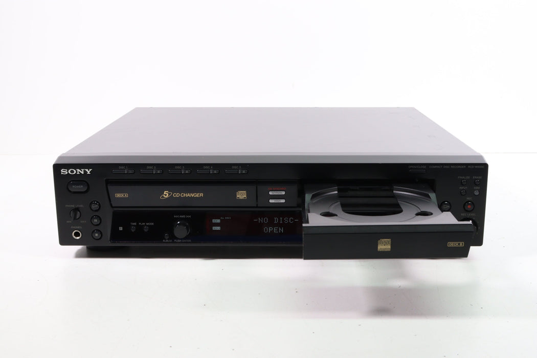 Sony RCD-W500C 5+1 Disc Dual Tray CD Recorder and Changer-CD Players & Recorders-SpenCertified-vintage-refurbished-electronics