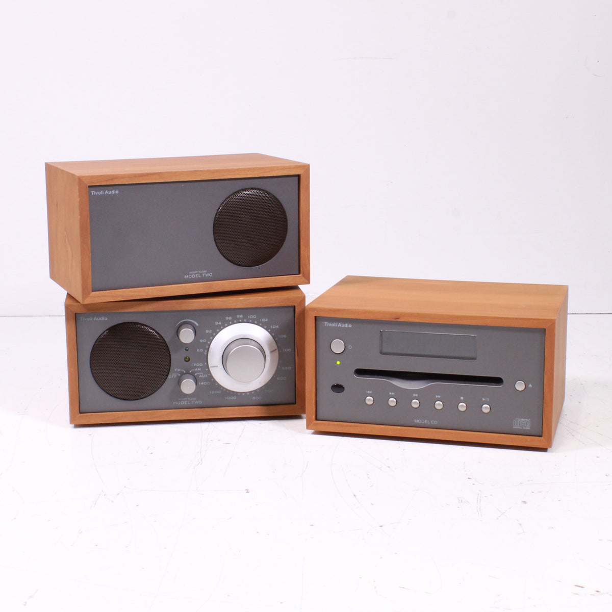 Tivoli Audio Model Two + Model CD Henry Kloss Stereo Table Radio