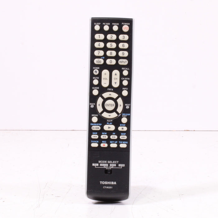 Toshiba CT-90251 Remote Control for LCD HDTV TV 26HL66 and More-Remote Controls-SpenCertified-vintage-refurbished-electronics