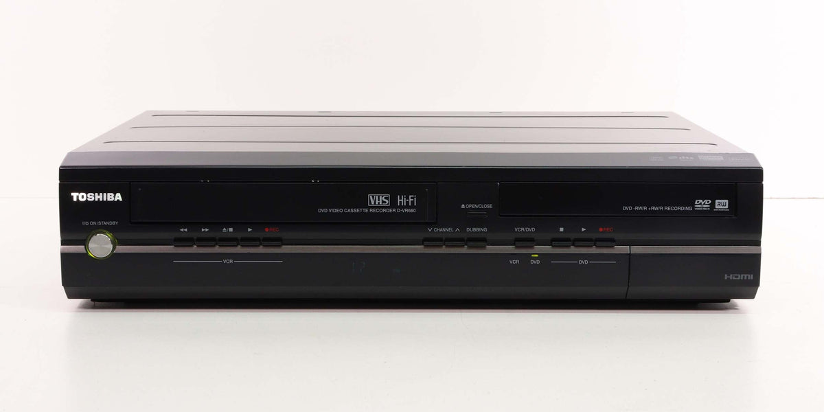 Toshiba factory D-VR600KU Recorder VCR Combo Dubber VHS Player DVD-RW Wt Cable WORKS!!!