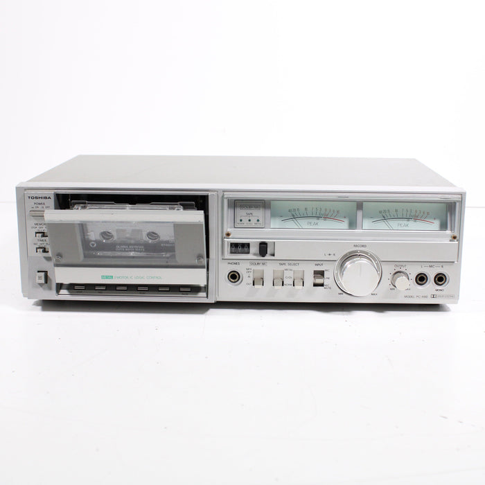 Toshiba PC-X60 Single Stereo Cassette Deck-Cassette Players & Recorders-SpenCertified-vintage-refurbished-electronics