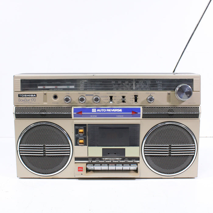 Toshiba RT-170S 4-Band Stereo Radio Cassette Recorder AM FM SW1 SW2 (AS IS)-Radios-SpenCertified-vintage-refurbished-electronics