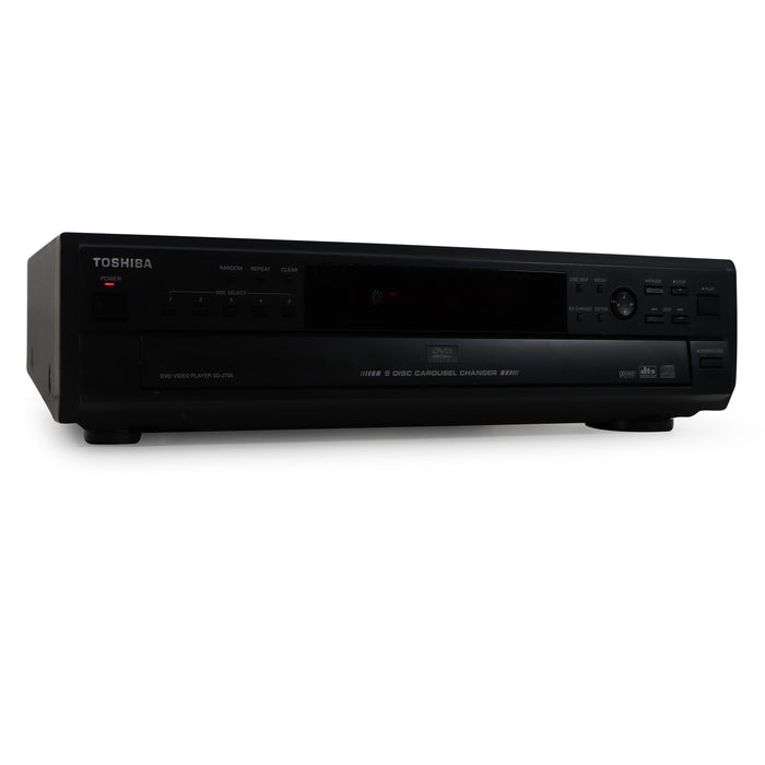 Toshiba SD-2705U 5 Disc DVD Player and Changer-Electronics-SpenCertified-refurbished-vintage-electonics