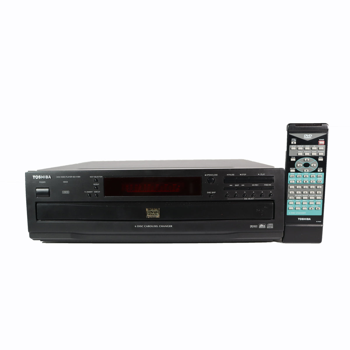 Toshiba SD-4109X 6-Disc Carousel DVD Changer Player — SpenCertified