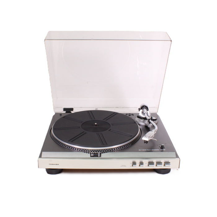 Toshiba SR-F451 Fully Automatic Belt-Drive Turntable S-Shaped Tonearm (AS-IS??)-Turntables & Record Players-SpenCertified-vintage-refurbished-electronics