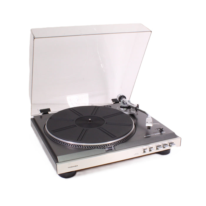 Toshiba SR-F451 Fully Automatic Belt-Drive Turntable S-Shaped Tonearm (AS-IS??)-Turntables & Record Players-SpenCertified-vintage-refurbished-electronics