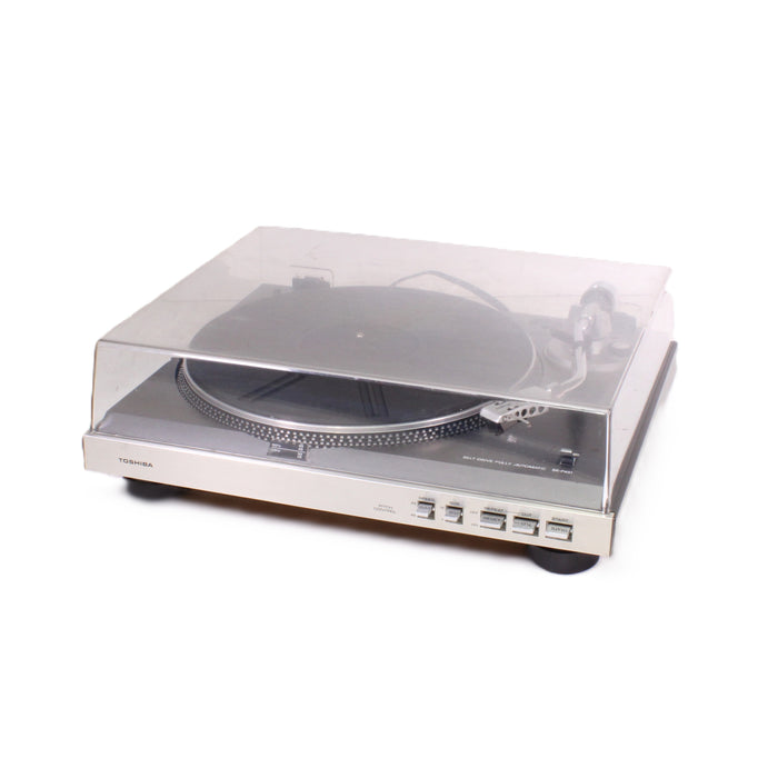 Toshiba SR-F451 Fully Automatic Belt-Drive Turntable S-Shaped Tonearm (AS-IS??)-Turntables & Record Players-SpenCertified-vintage-refurbished-electronics