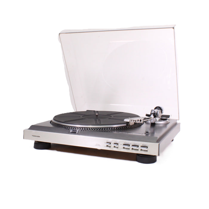 Toshiba SR-F451 Fully Automatic Belt-Drive Turntable S-Shaped Tonearm (AS-IS??)-Turntables & Record Players-SpenCertified-vintage-refurbished-electronics