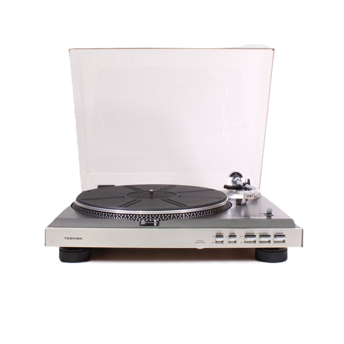 Toshiba SR-F451 Fully Automatic Belt-Drive Turntable S-Shaped Tonearm (AS-IS??)-Turntables & Record Players-SpenCertified-vintage-refurbished-electronics