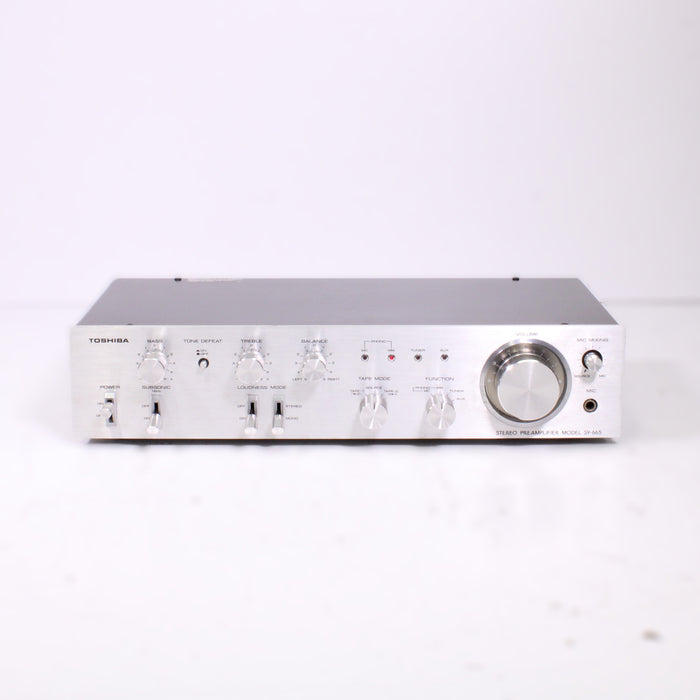 Toshiba SY-665 Vintage Stereo Preamplifier Silver Face w/ Phono (1979)-Phono Preamps-SpenCertified-vintage-refurbished-electronics