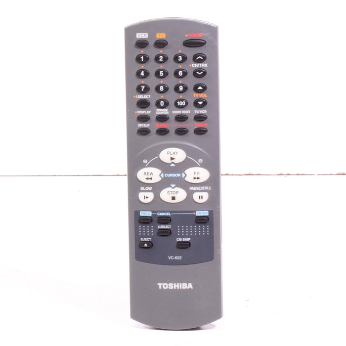 Toshiba VC-622 Remote Control for VCR W622-Remote Controls-SpenCertified-vintage-refurbished-electronics
