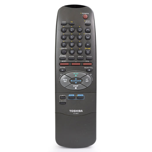 Toshiba - VC-662T - TV / Television and VCR / VHS Player - Remote Control-Remote-SpenCertified-refurbished-vintage-electonics