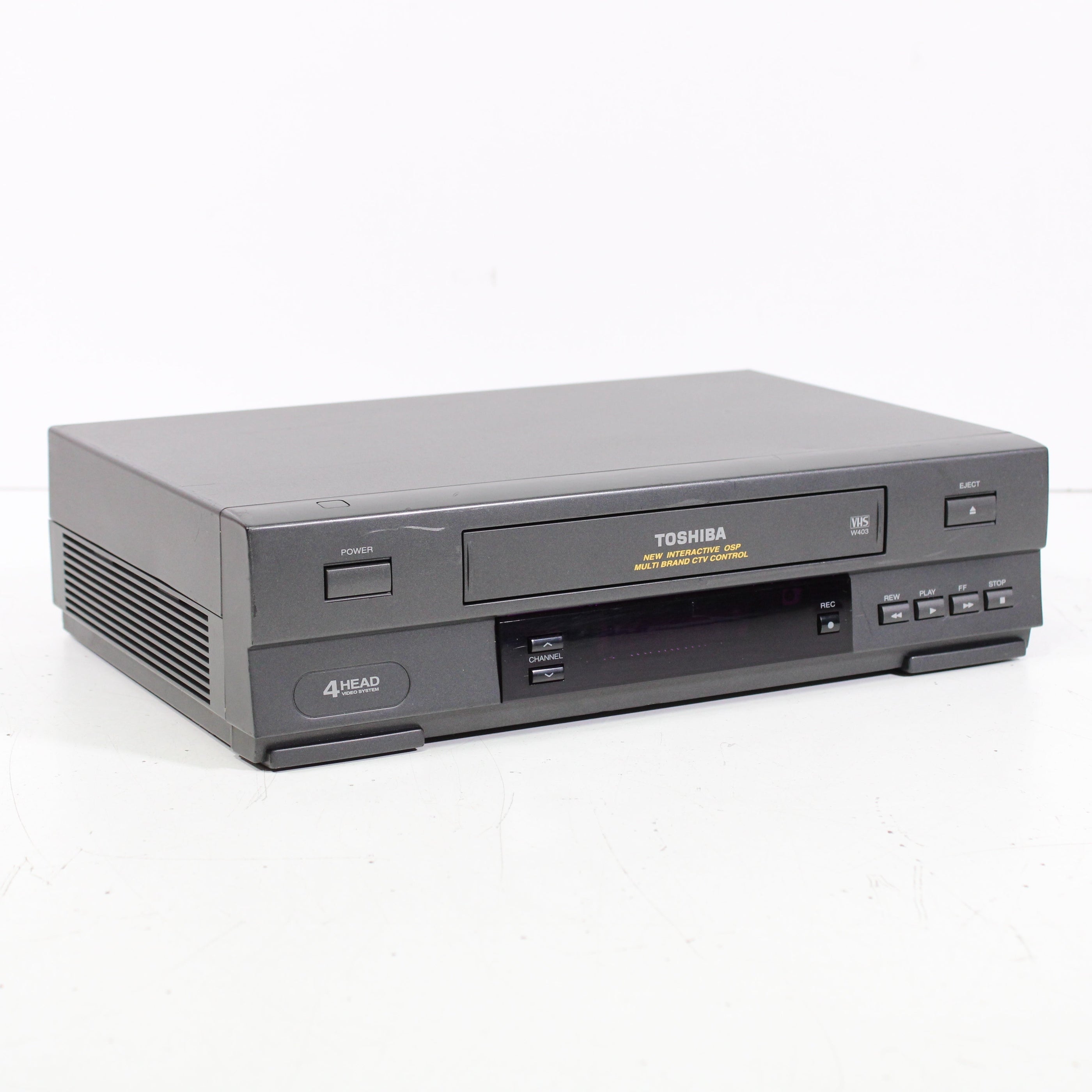 Toshiba W-403 VCR Video Cassette Recorder 4-Head System — SpenCertified