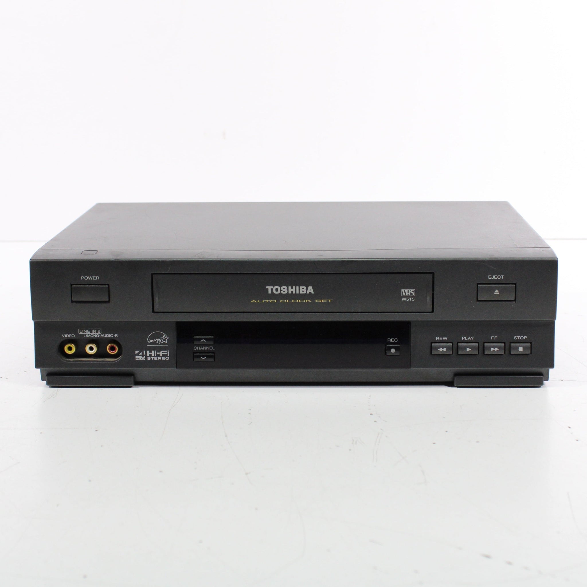 Toshiba W-515 4-Head Hi-Fi VCR Video Cassette Recorder Auto Clock
