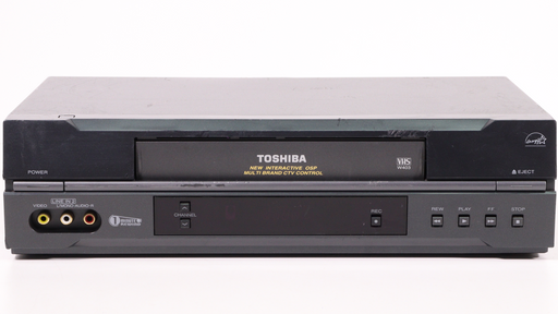 TOSHIBA VCR W-522 Video Cassette Player/Recorder (Replaced Door)-VCRs-SpenCertified-vintage-refurbished-electronics