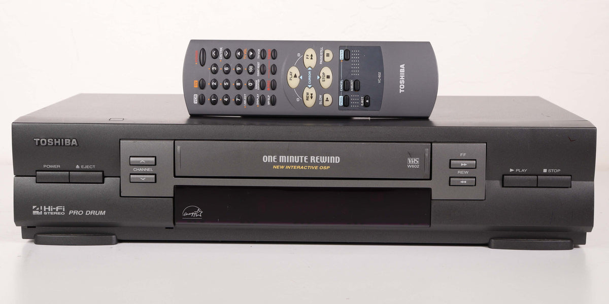 Toshiba W-602 4-Head Hi-Fi Stereo VHS Player Recorder — SpenCertified