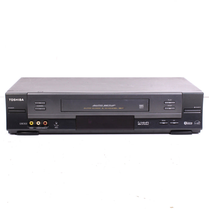 Toshiba W-614R 4-Head Hi-Fi Stereo VCR VHS Player Recorder-VCRs-SpenCertified-vintage-refurbished-electronics