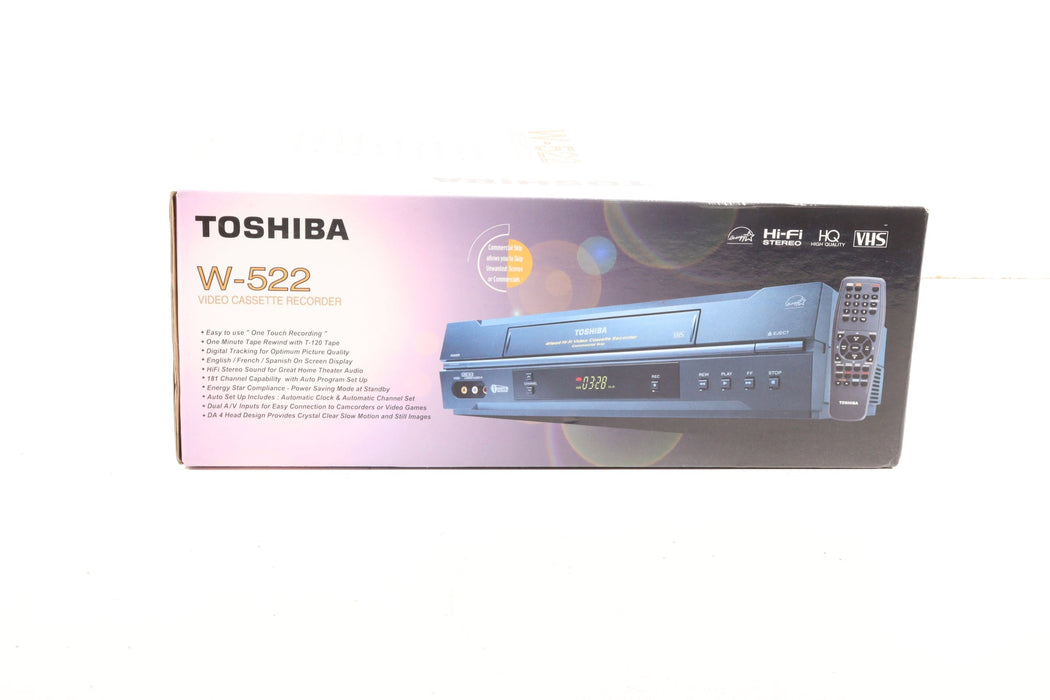 Toshiba VCR W522 VCR VHS Player Recorder-VCRs-SpenCertified-vintage-refurbished-electronics