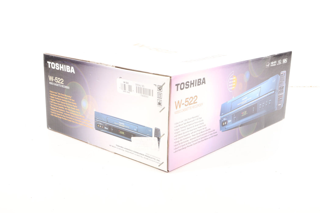 Toshiba VCR W522 VCR VHS Player Recorder-VCRs-SpenCertified-Brand New-vintage-refurbished-electronics