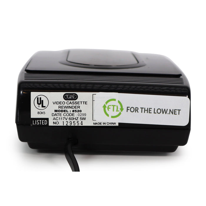 Tozai 520 VHS Video Rewinder-Electronics-SpenCertified-refurbished-vintage-electonics