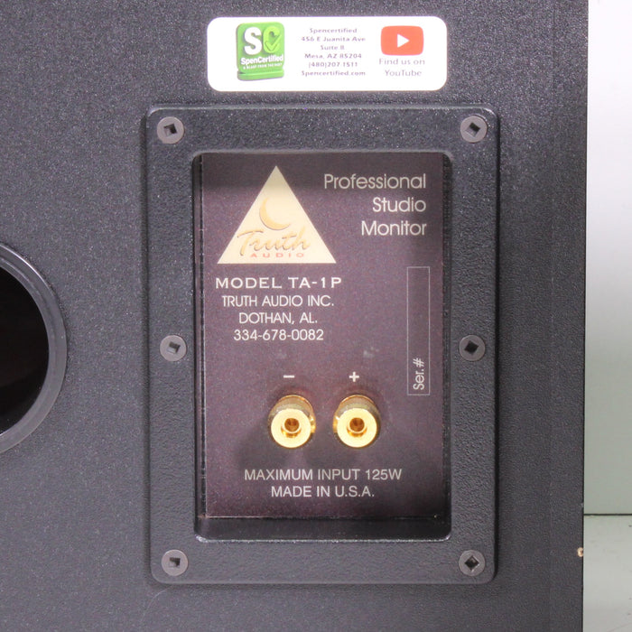 Truth Audio TA-1P Nearfield Passive Studio Monitor Speaker Pair Compact-Speakers-SpenCertified-vintage-refurbished-electronics