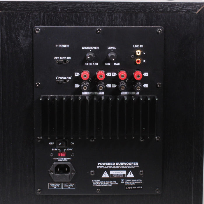 Unbranded 12-Inch Powered Subwoofer Adjustable Crossover-Speaker Accessories-SpenCertified-vintage-refurbished-electronics