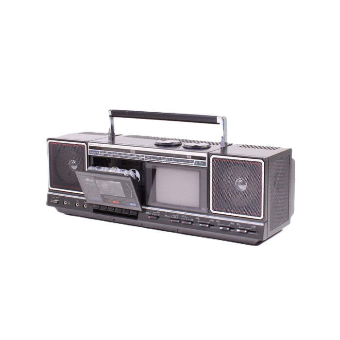 Unitech PE-20 Portable AM/FM Radio Cassette Player Recorder Boombox Stereo (1986)-Cassette Players & Recorders-SpenCertified-vintage-refurbished-electronics