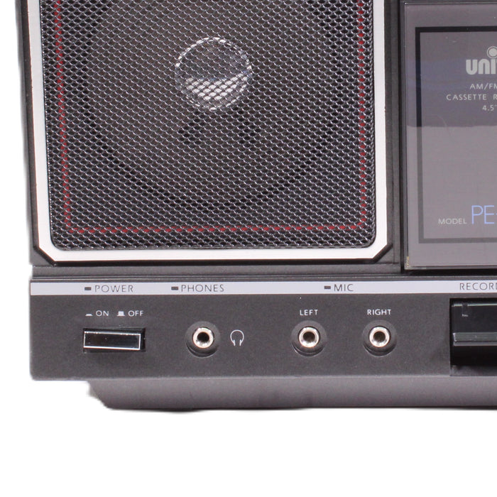 Unitech PE-20 Portable AM/FM Radio Cassette Player Recorder Boombox Stereo (1986)-Cassette Players & Recorders-SpenCertified-vintage-refurbished-electronics