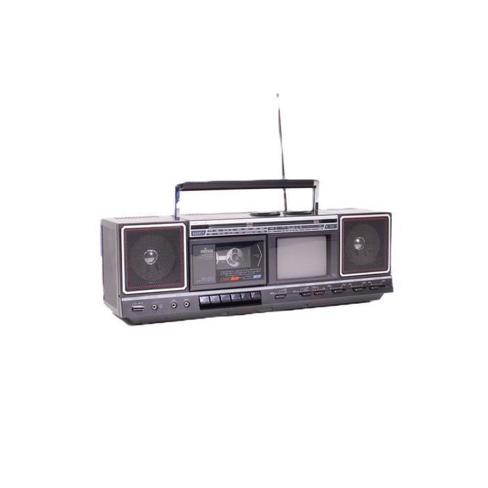 Unitech PE-20 Portable AM/FM Radio Cassette Player Recorder Boombox Stereo (1986)-Cassette Players & Recorders-SpenCertified-vintage-refurbished-electronics
