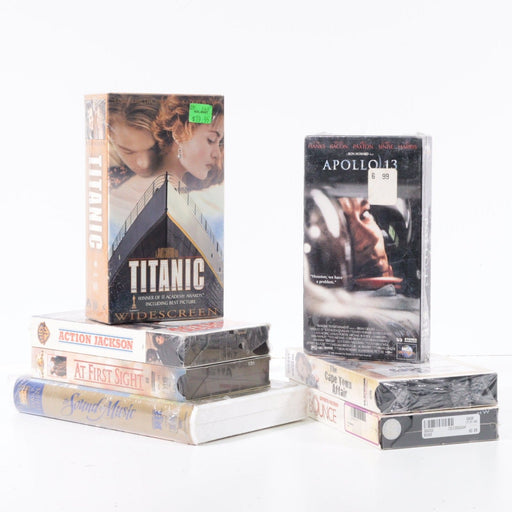 VHS Collection: Bundle of 8 VHS Classic Movies Including Titanic (BRAND NEW)-Film & Television VHS Tapes-SpenCertified-vintage-refurbished-electronics