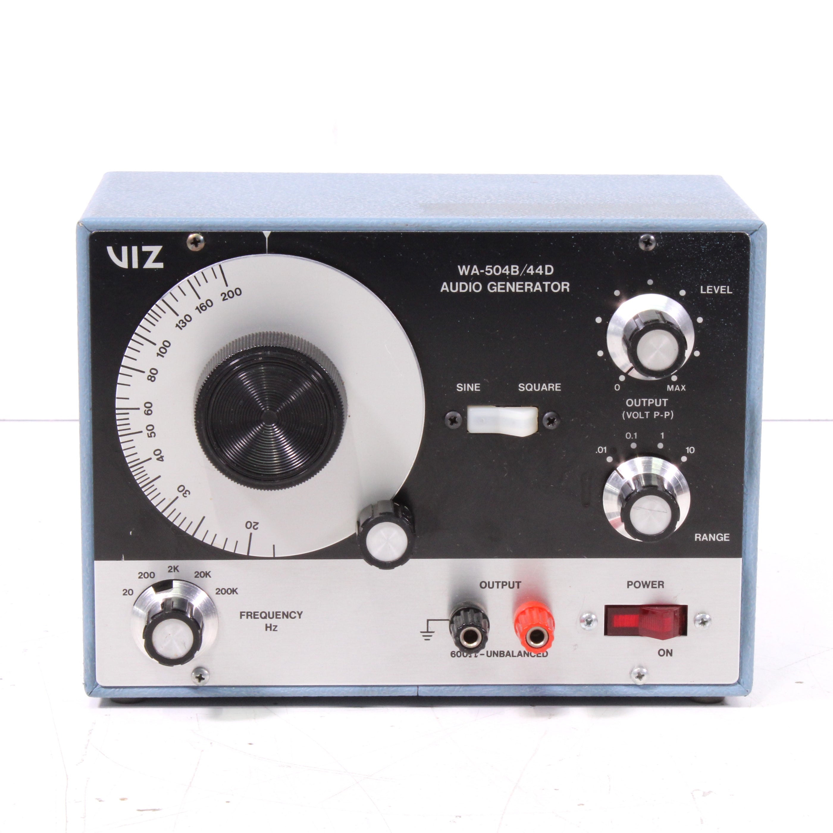 VIZ WA-504B/44D Vintage Sine/Square Wave Audio Generator Testing Devic ...