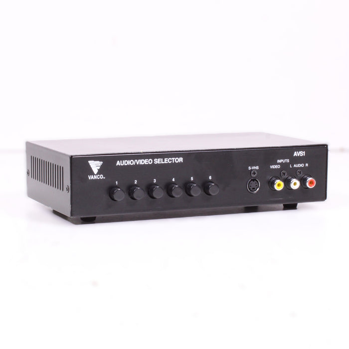 Vanco AVS1 Audio Video Selector RCA S-Video Switch Box-Audio Switcher-SpenCertified-vintage-refurbished-electronics