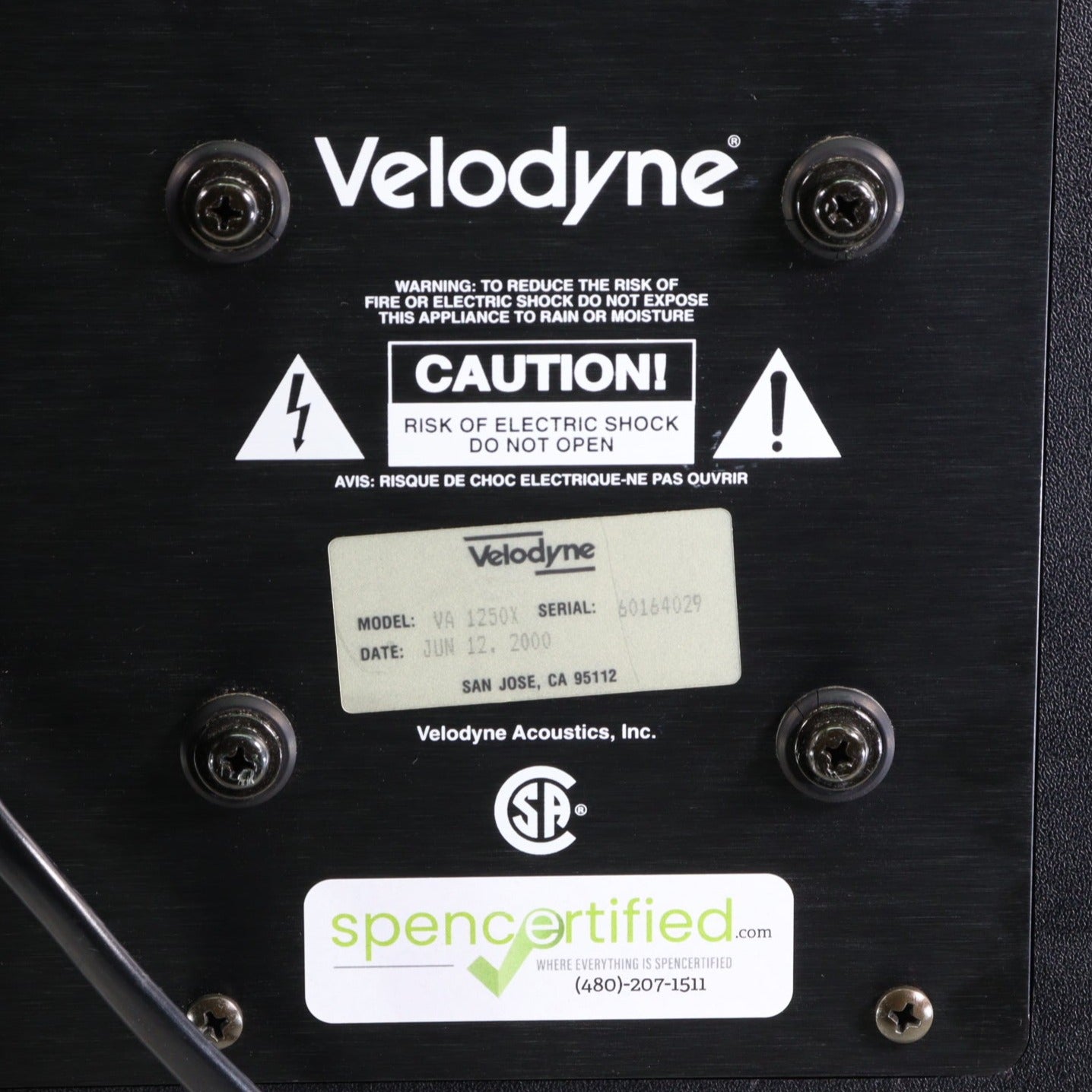 Velodyne VA 1250X 8 Powered Subwoofer velodyne-va-1250x-8-powered-subwoofer