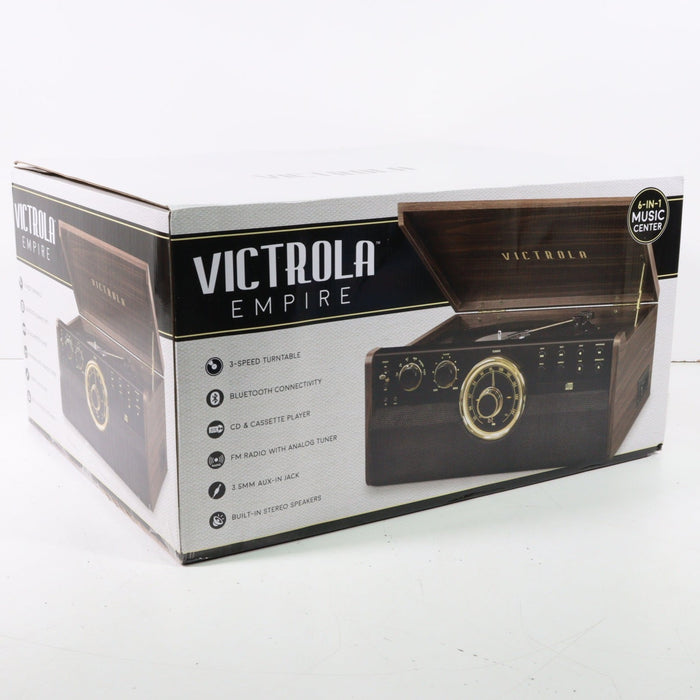 Victrola VTA-270B Empire Record Player 6-In-1 Music Center with Bluetooth (NEW IN BOX)-Turntables & Record Players-SpenCertified-vintage-refurbished-electronics