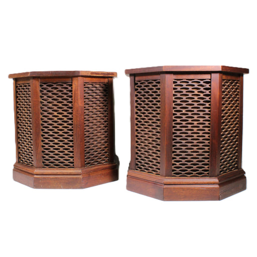 Vintage 3-Way Floor Speaker Pair Wood Cabinet L.C. Crossover Presence Controls-Speakers-SpenCertified-vintage-refurbished-electronics