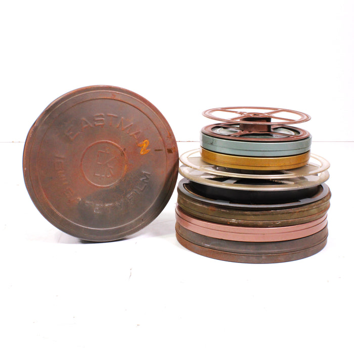 Vintage 8mm, Super 8, and 16mm Film Reels Lot Bundle with Tin Box (1960s)-Film-SpenCertified-vintage-refurbished-electronics